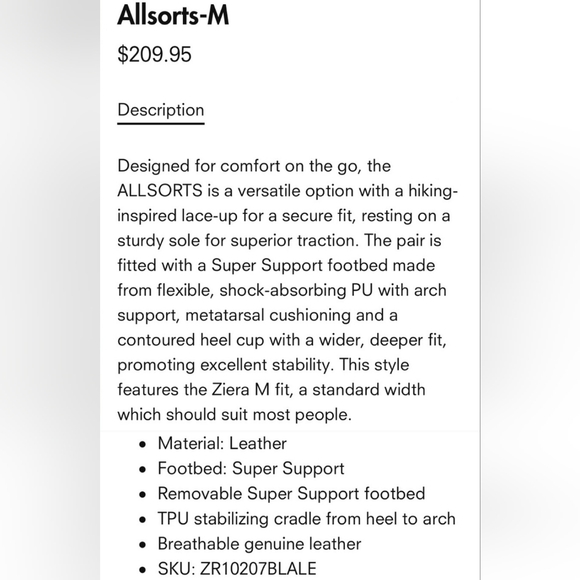 Ziera "Allsorts" Super Support Black Leather Sneaker Shoes | Women's Size 39.5 - Picture 11 of 12